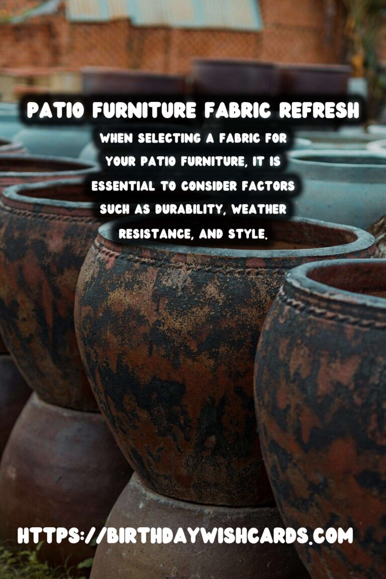 Summer Patio Furniture Makeovers: Refreshing Fabric Ideas