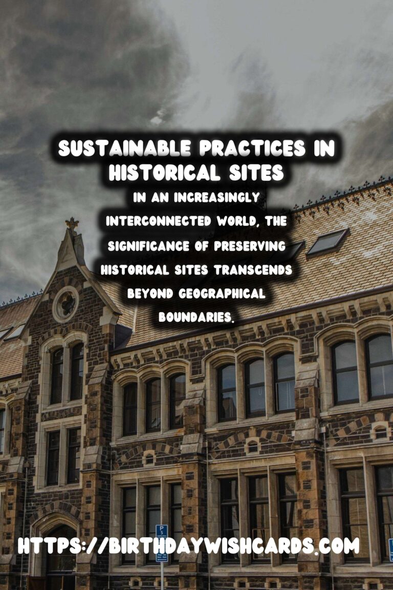 Sustainable Historical Preservation Through Cultural Exchange: A Path to Global Unity
