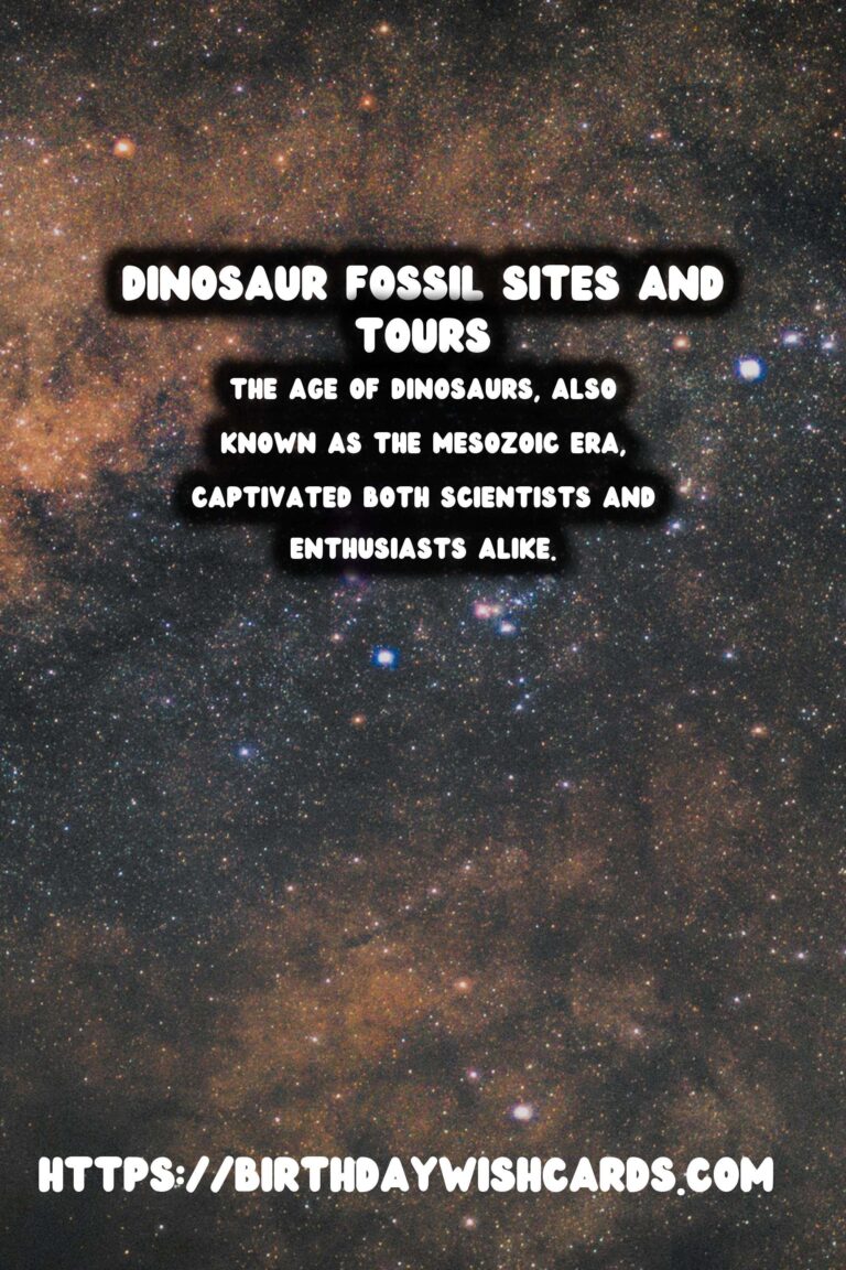 The Age of Dinosaurs: Exploring Fossil Sites and Paleontology Tours