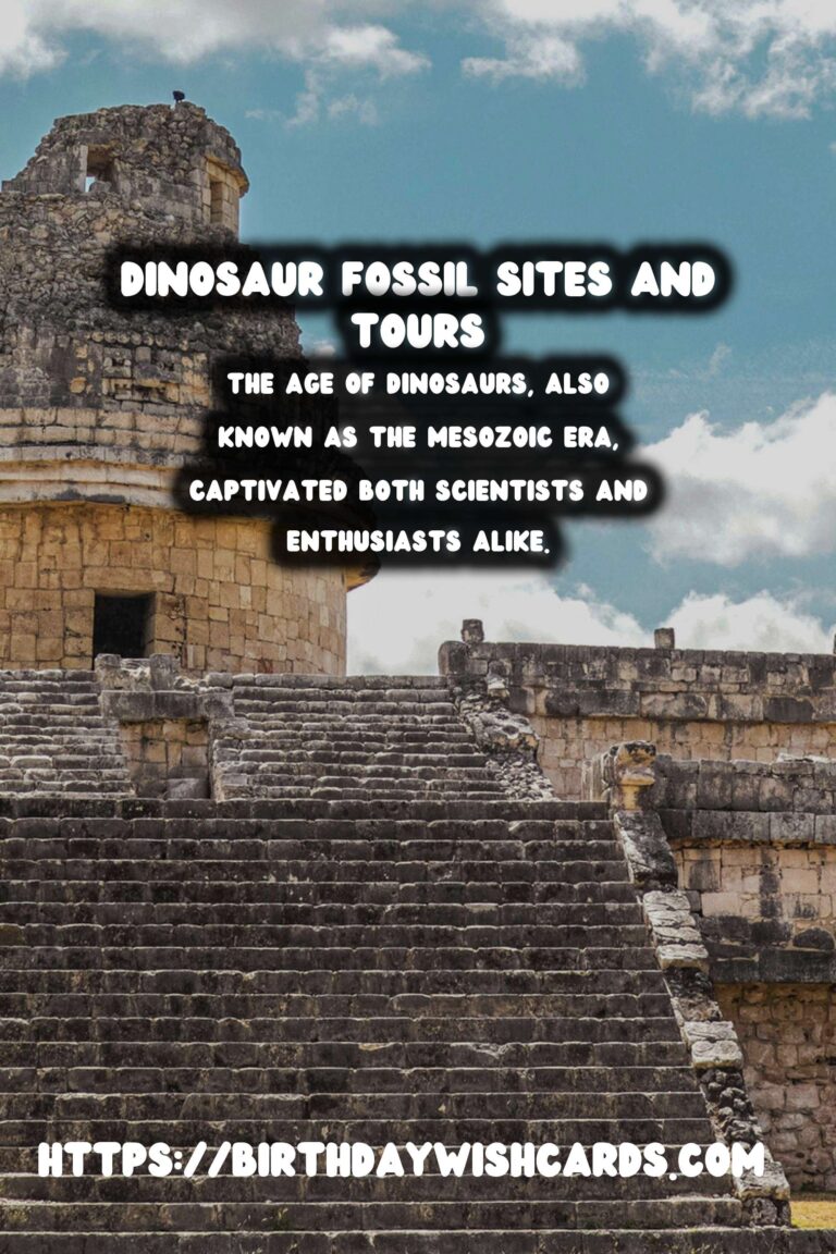 The Age of Dinosaurs: Exploring Fossil Sites and Paleontology Tours