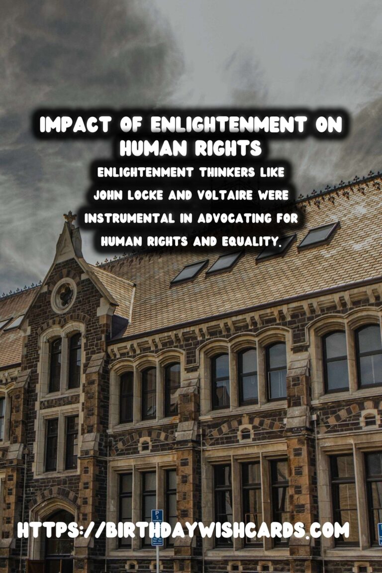 The Age of Enlightenment: Its Impact on Human Rights