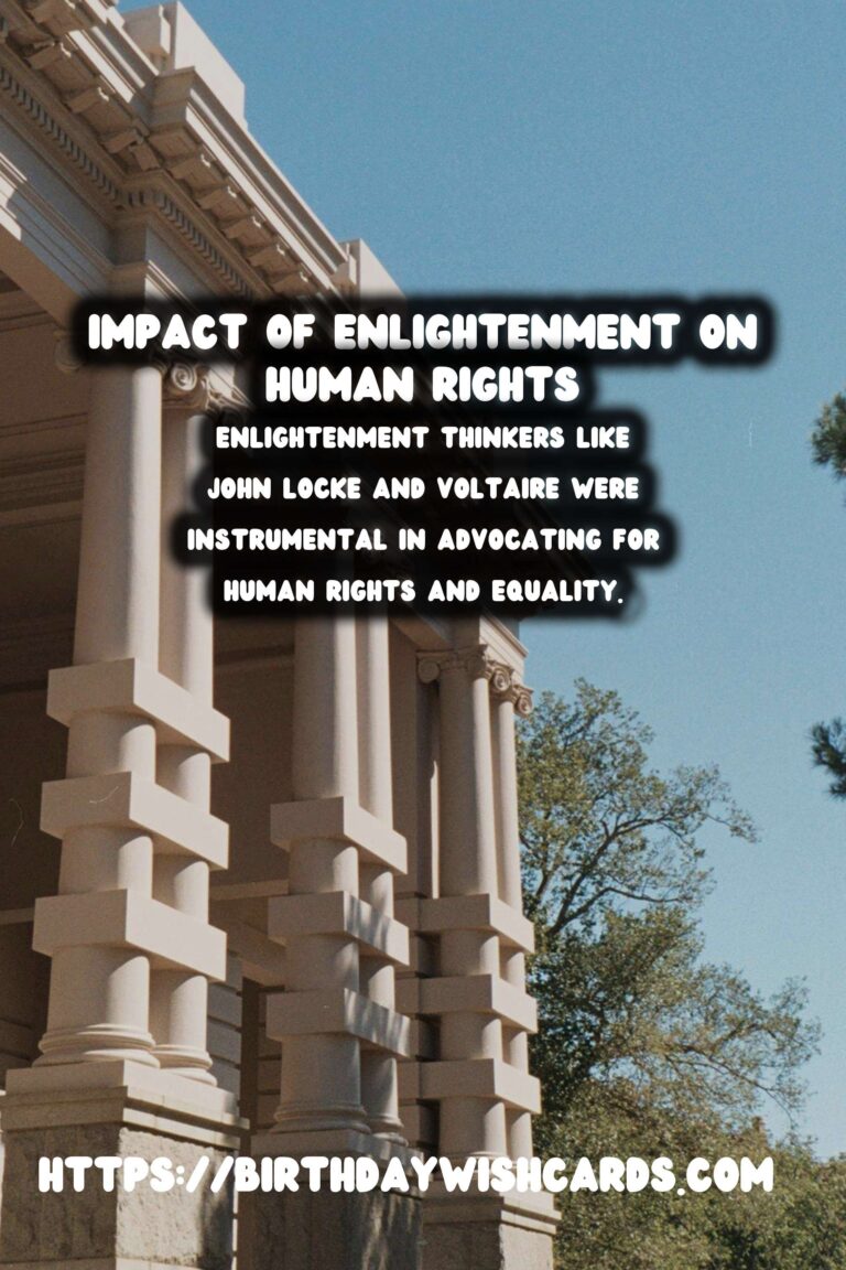 The Age of Enlightenment: Its Impact on Human Rights