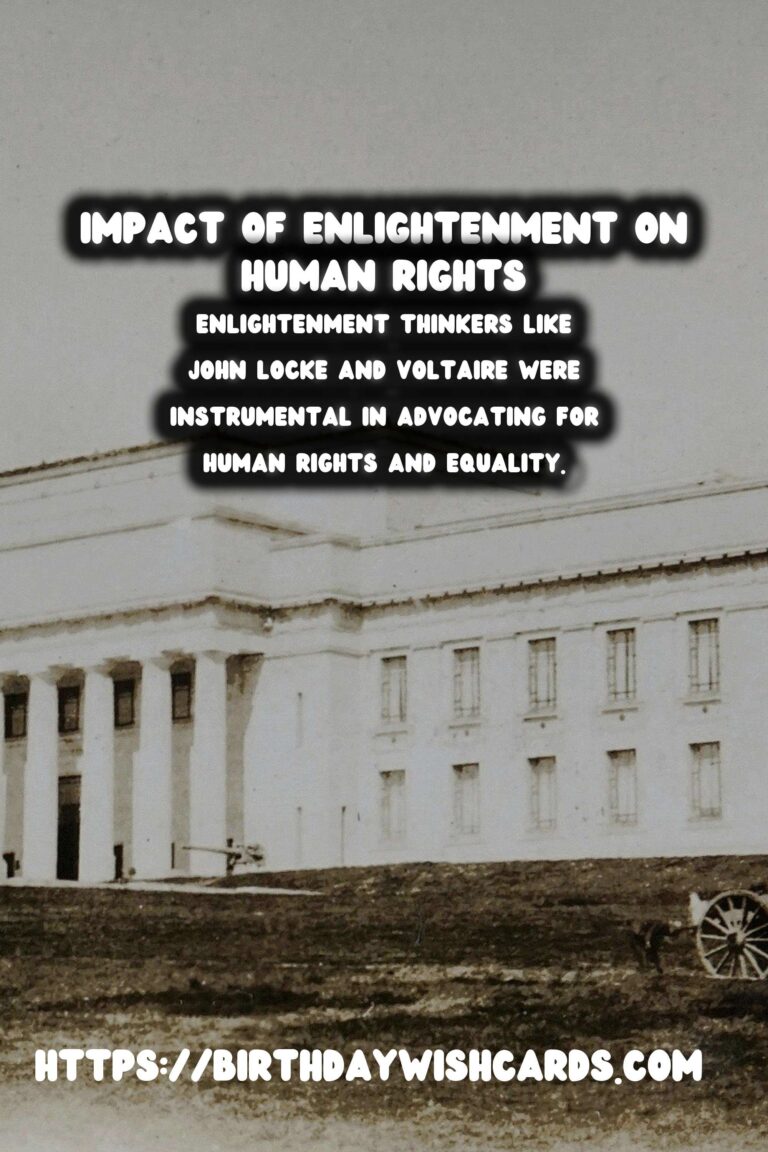The Age of Enlightenment: Its Impact on Human Rights