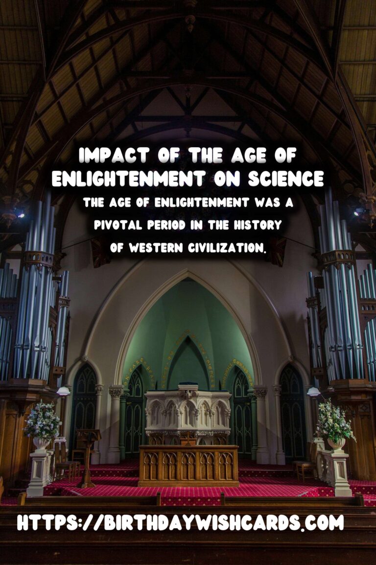 The Age of Enlightenment: Shaping Modern Science