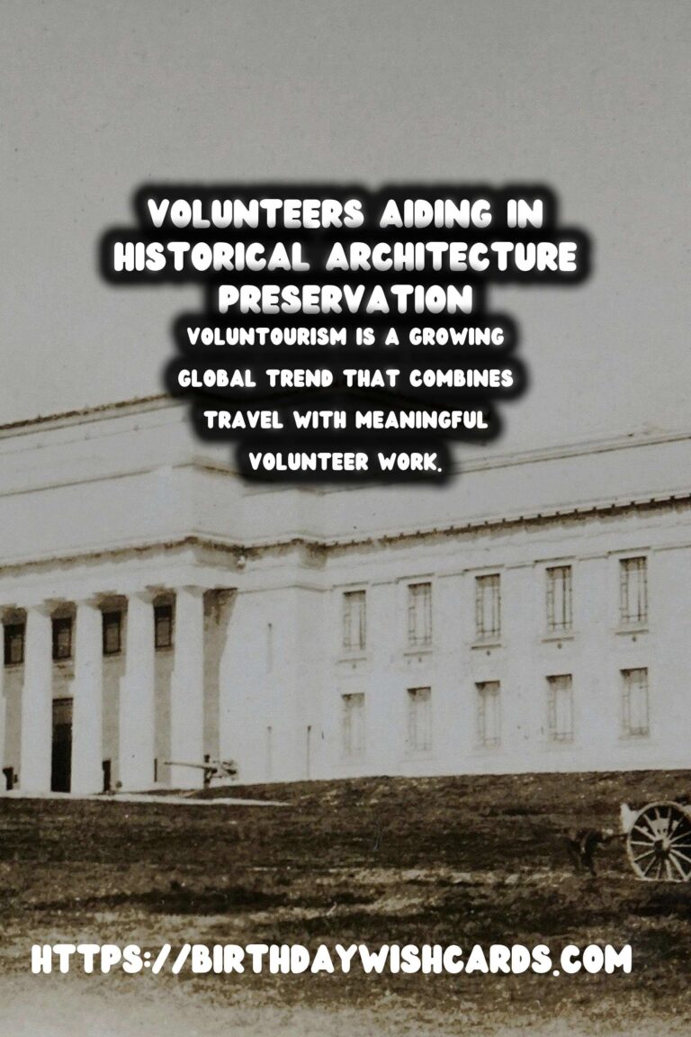 The Art and Impact of Voluntourism in Historical Building Restoration