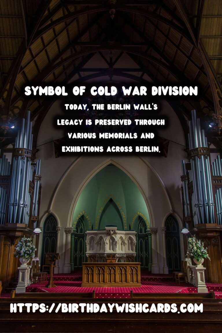 The Berlin Wall: A Cultural Legacy and Its Memorials