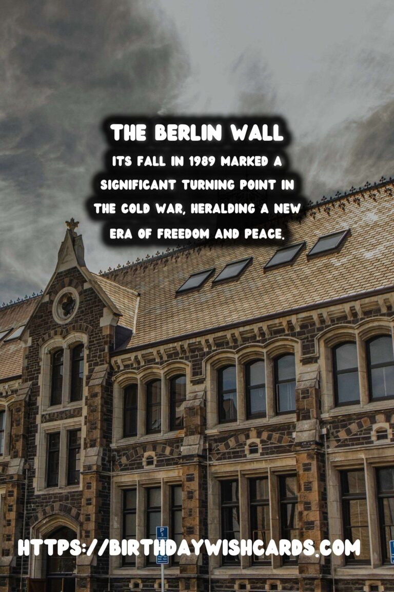 The Berlin Wall: A Symbol of Division and Unity