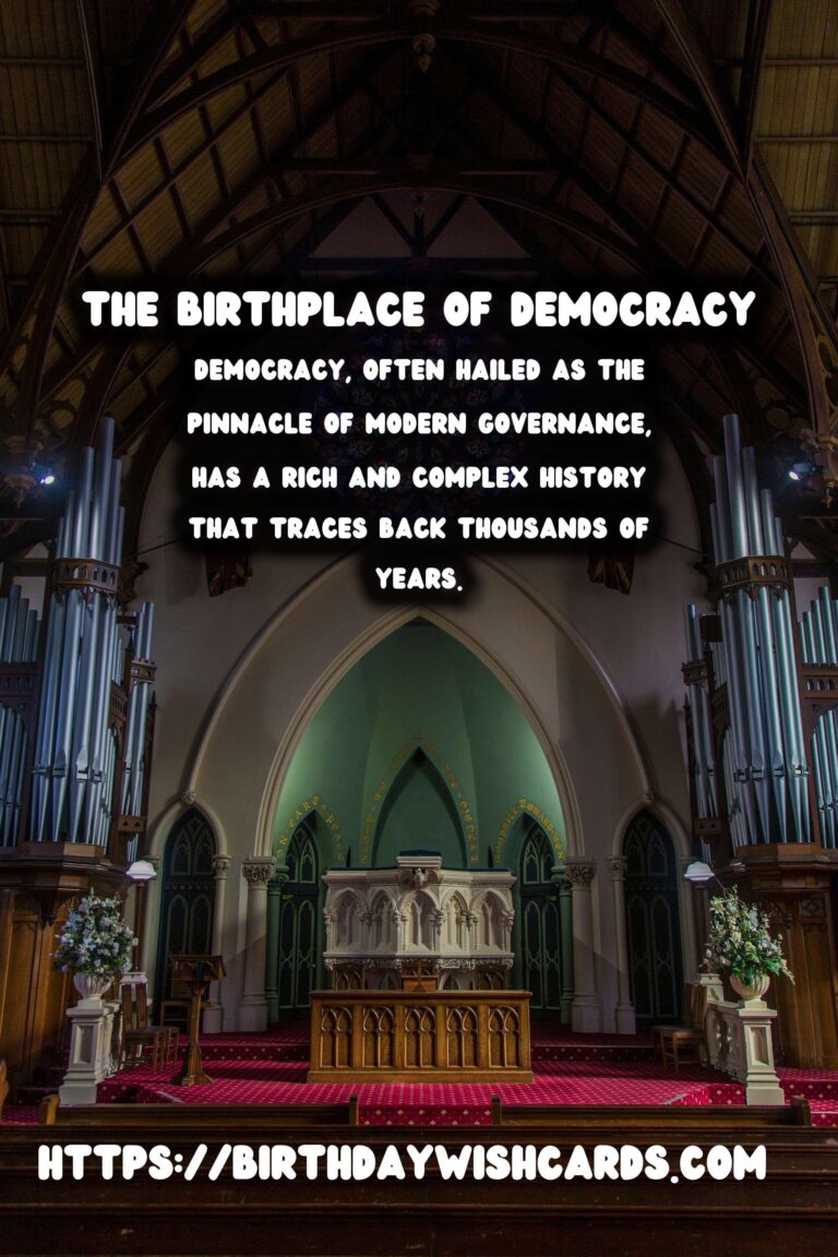 The Birthplace of Democracy: Its Evolution and Current Relevance
