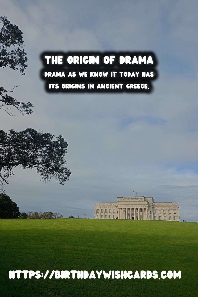 The Birthplace of Drama: Its Enduring Influence