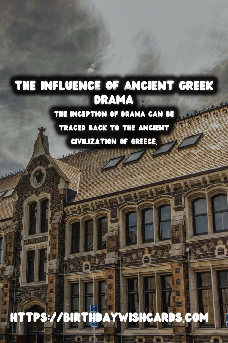 The Birthplace of Drama: Its Influence on Modern Culture