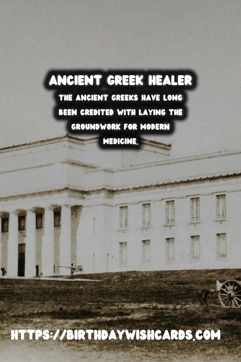 The Birthplace of Medicine: Ancient Greek Healing Practices