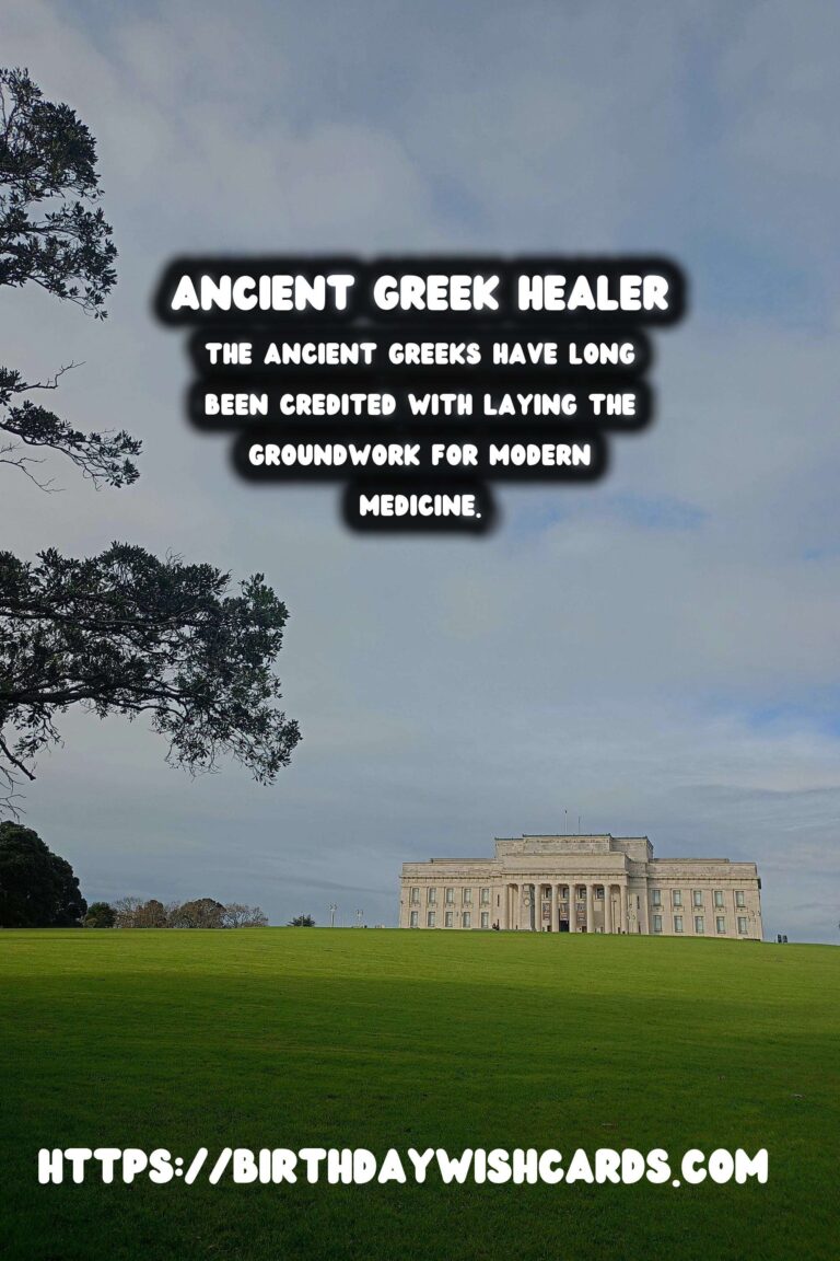 The Birthplace of Medicine: Ancient Greek Healing Practices