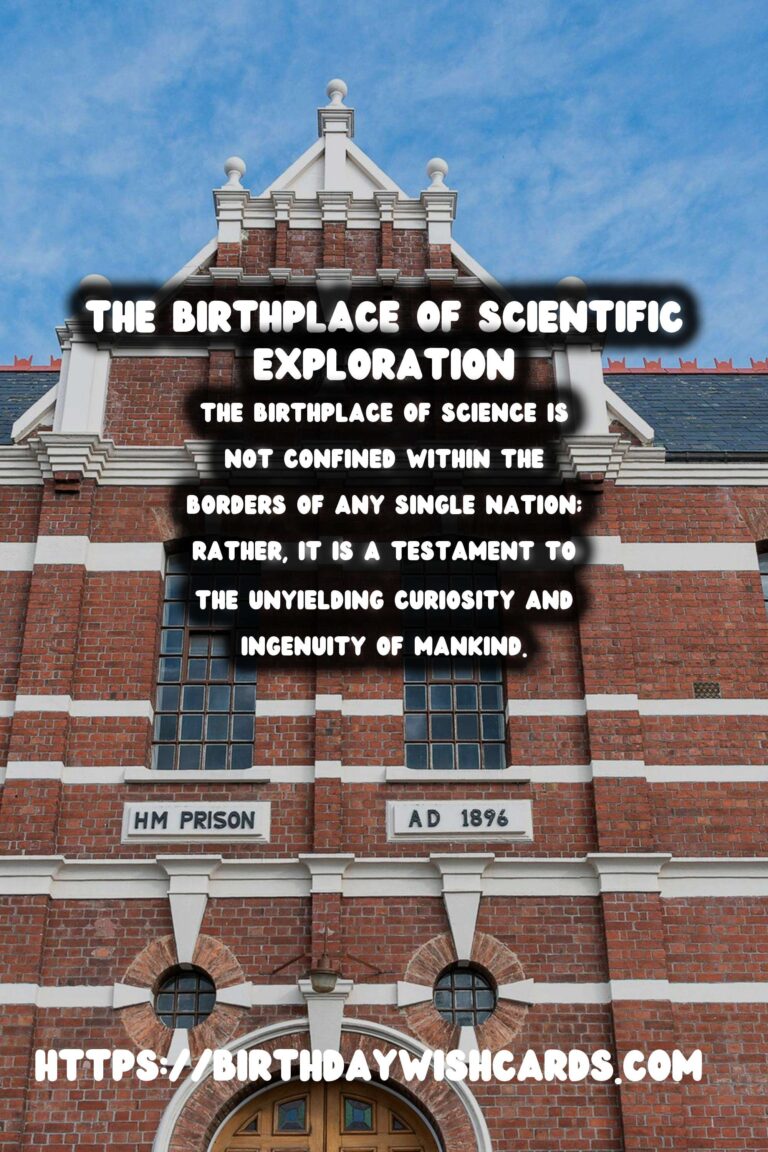 The Birthplace of Science: Its Ongoing Influence