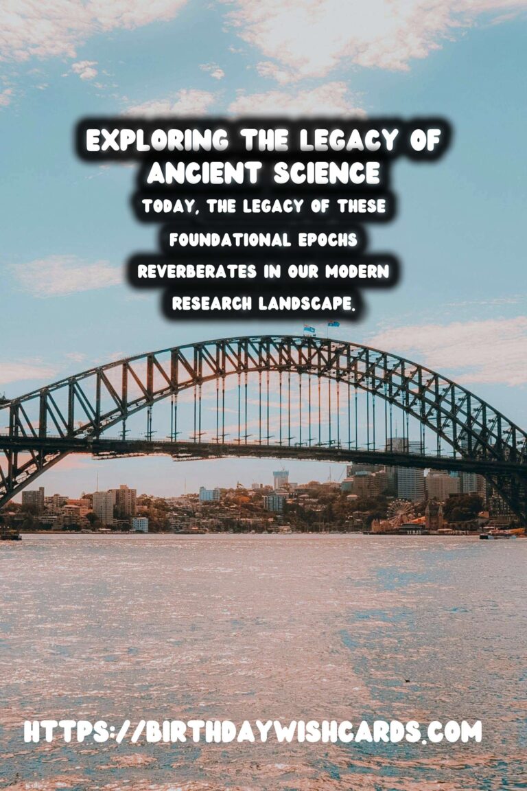 The Birthplace of Science: Its Ongoing Legacy in Modern Research