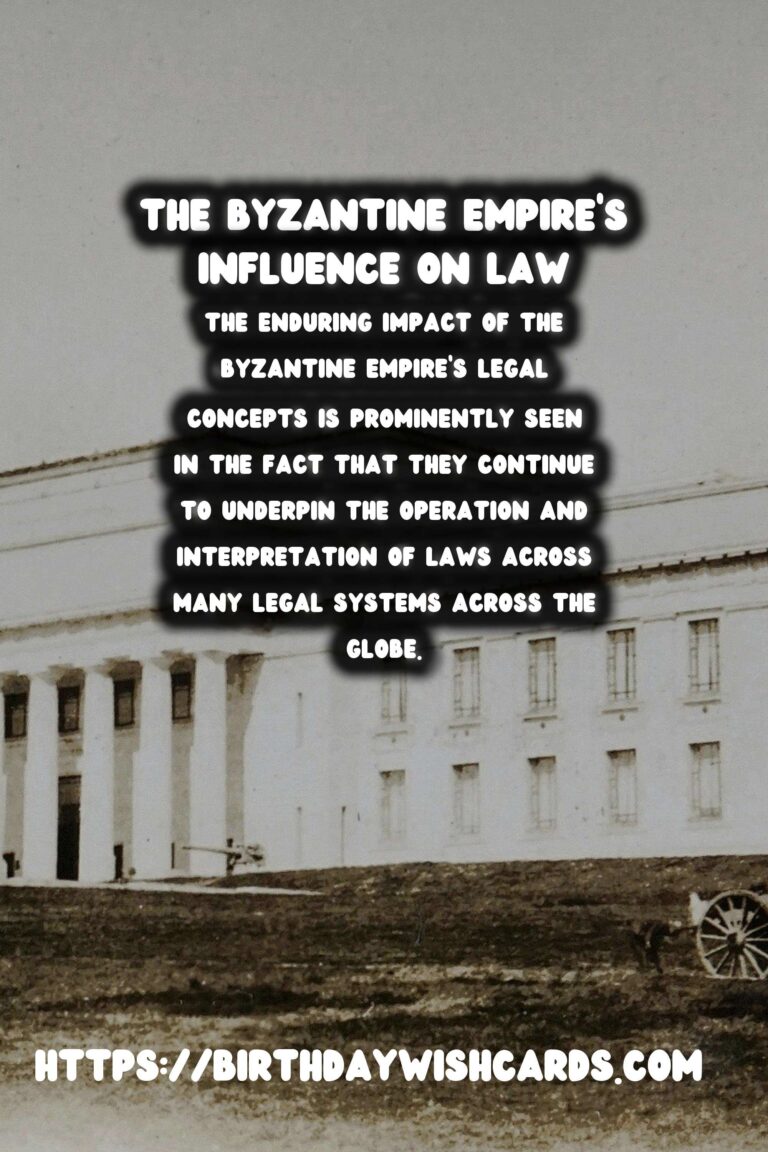 The Byzantine Empire's Lasting Influence on Legal Codes