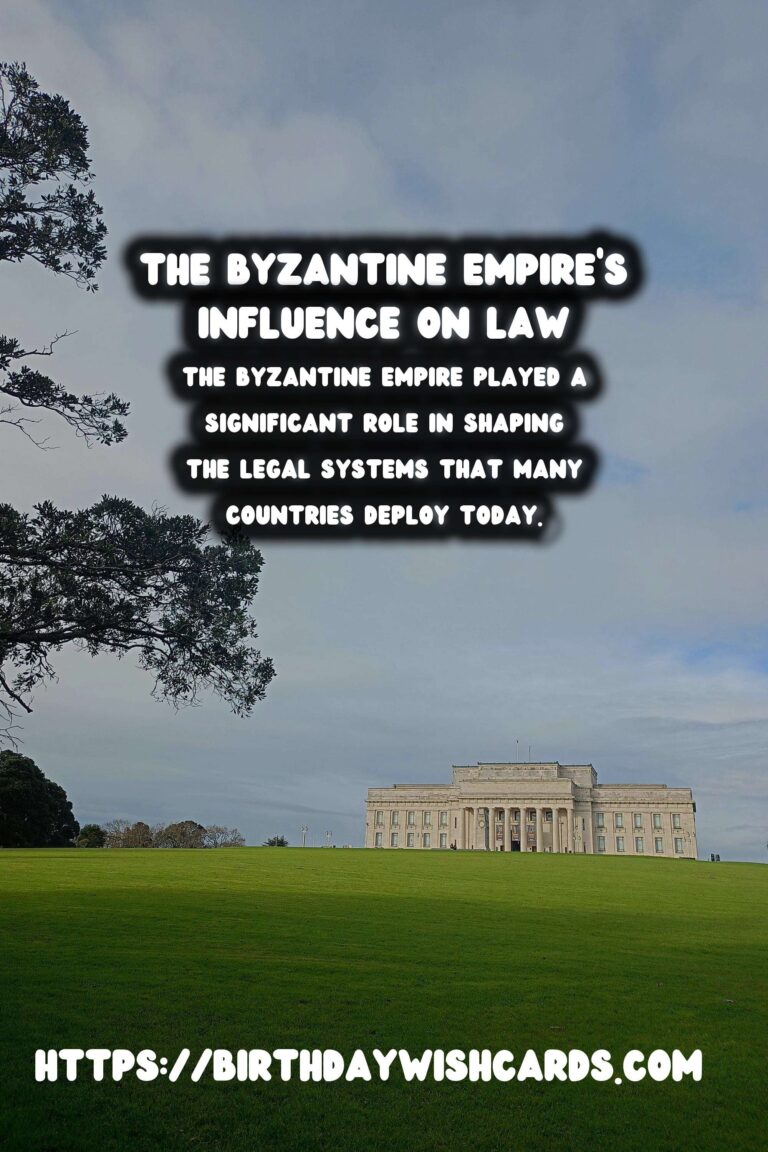 The Byzantine Empire's Lasting Influence on Legal Codes
