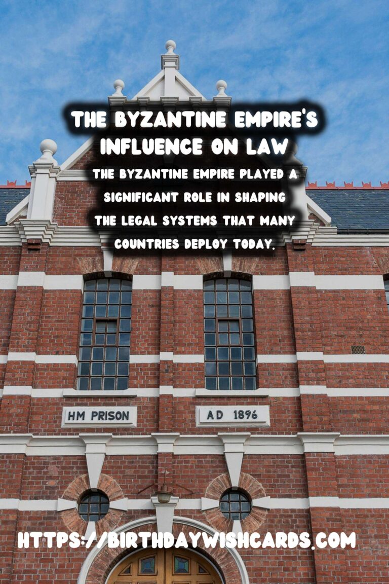 The Byzantine Empire's Lasting Influence on Legal Codes