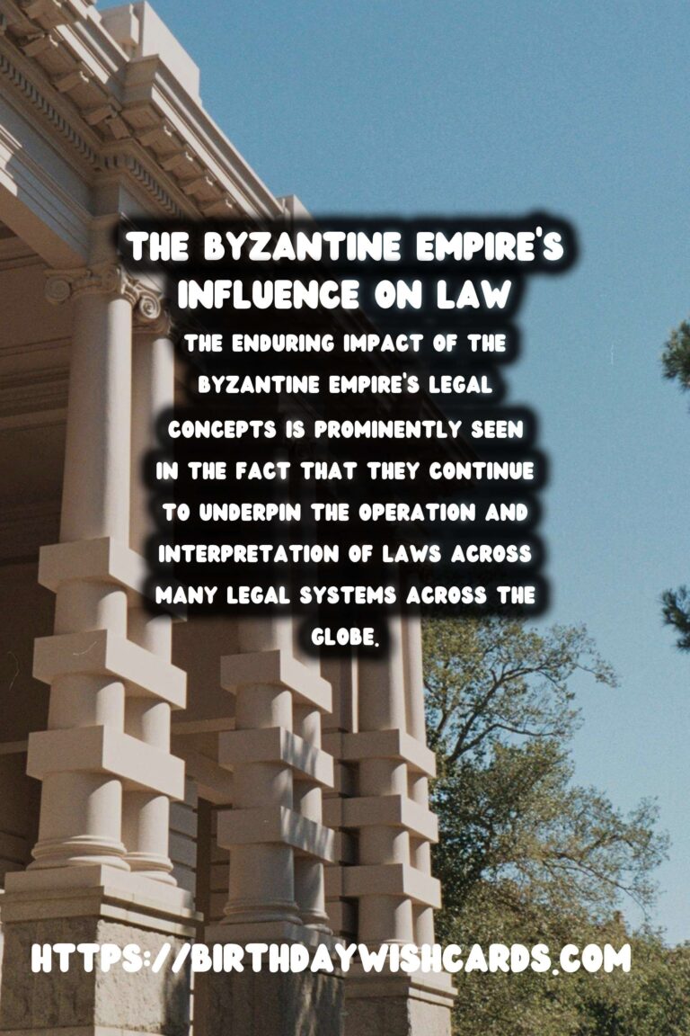 The Byzantine Empire's Lasting Influence on Legal Codes