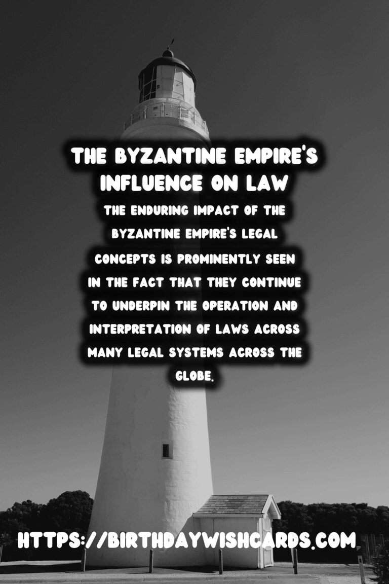 The Byzantine Empire's Lasting Influence on Legal Codes