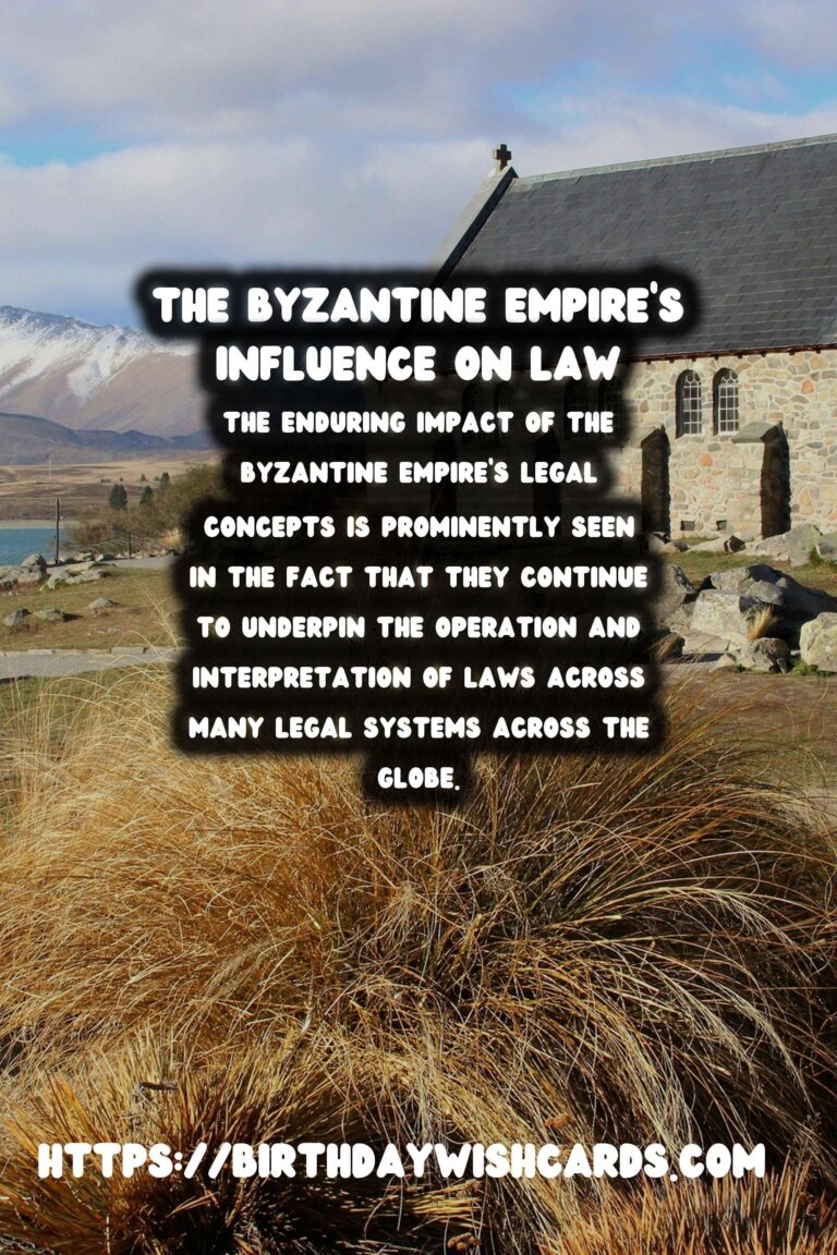The Byzantine Empire's Lasting Influence on Legal Codes