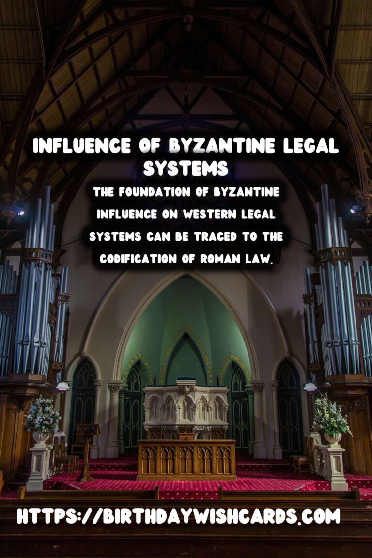 The Byzantine Empire’s Lasting Influence on Western Legal Systems