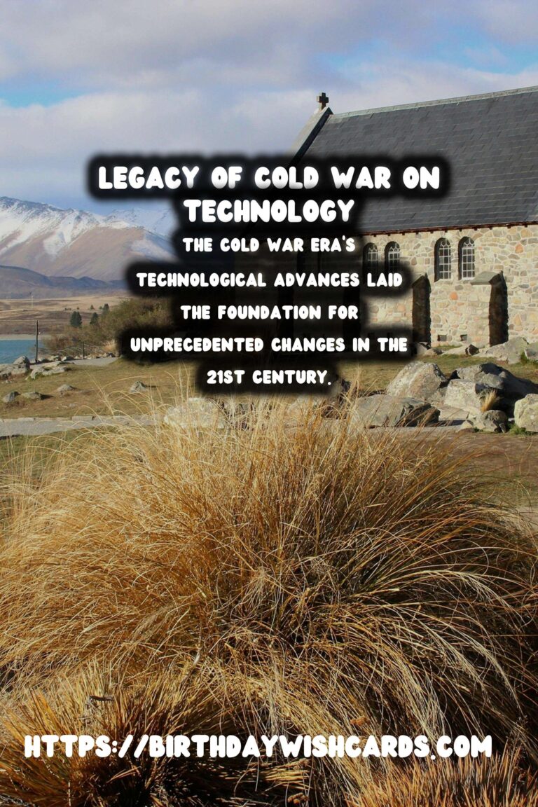 The Cold War's Legacy: Its Impact on Technology