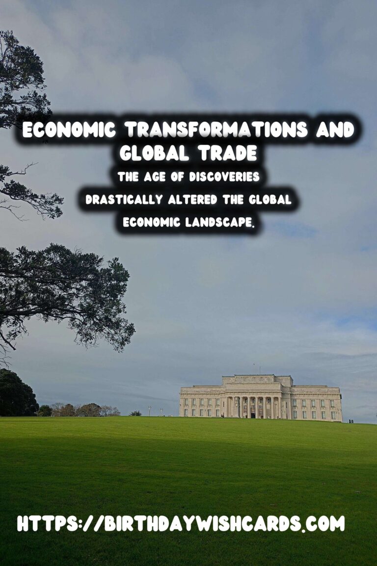 The Economic Impact of The Age of Discoveries