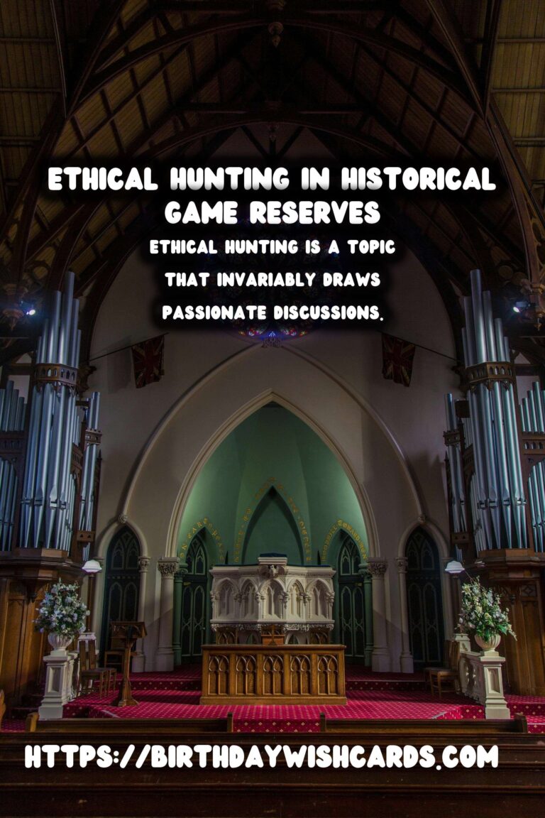 The Ethics of Hunting in Historical Game Reserves