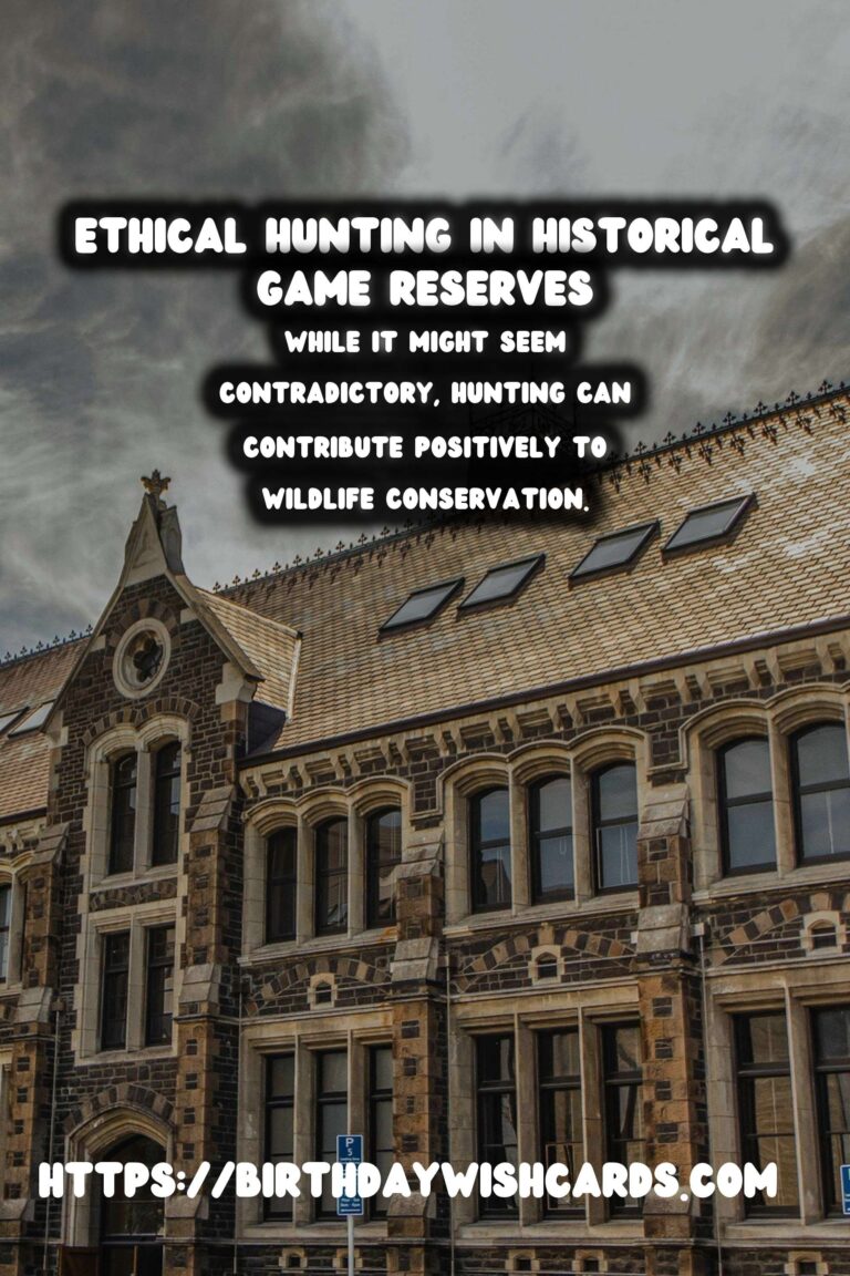 The Ethics of Hunting in Historical Game Reserves