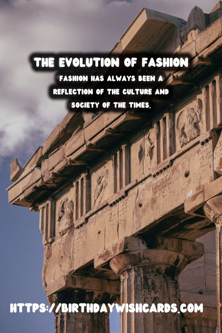 The Evolution of Fashion: From Ancient Egypt to Modern Day Trends