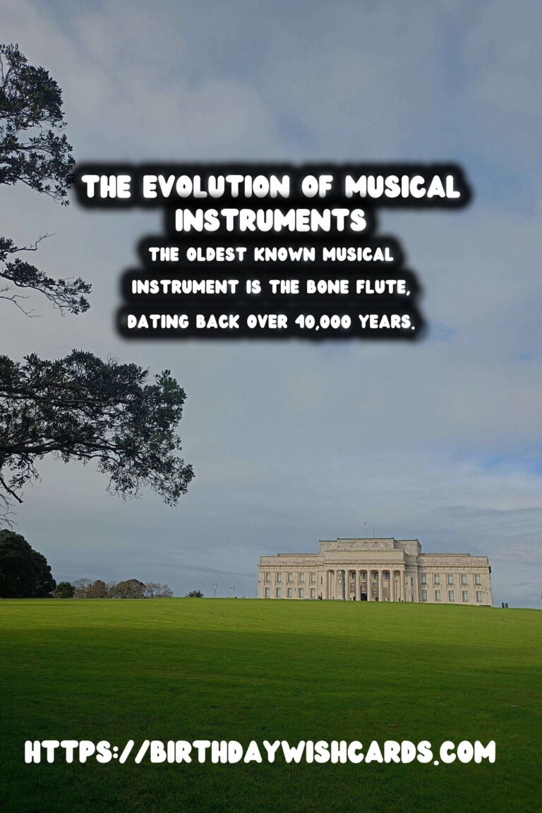 The Evolution of Musical Instruments: From Ancient Flutes to Modern Pianos
