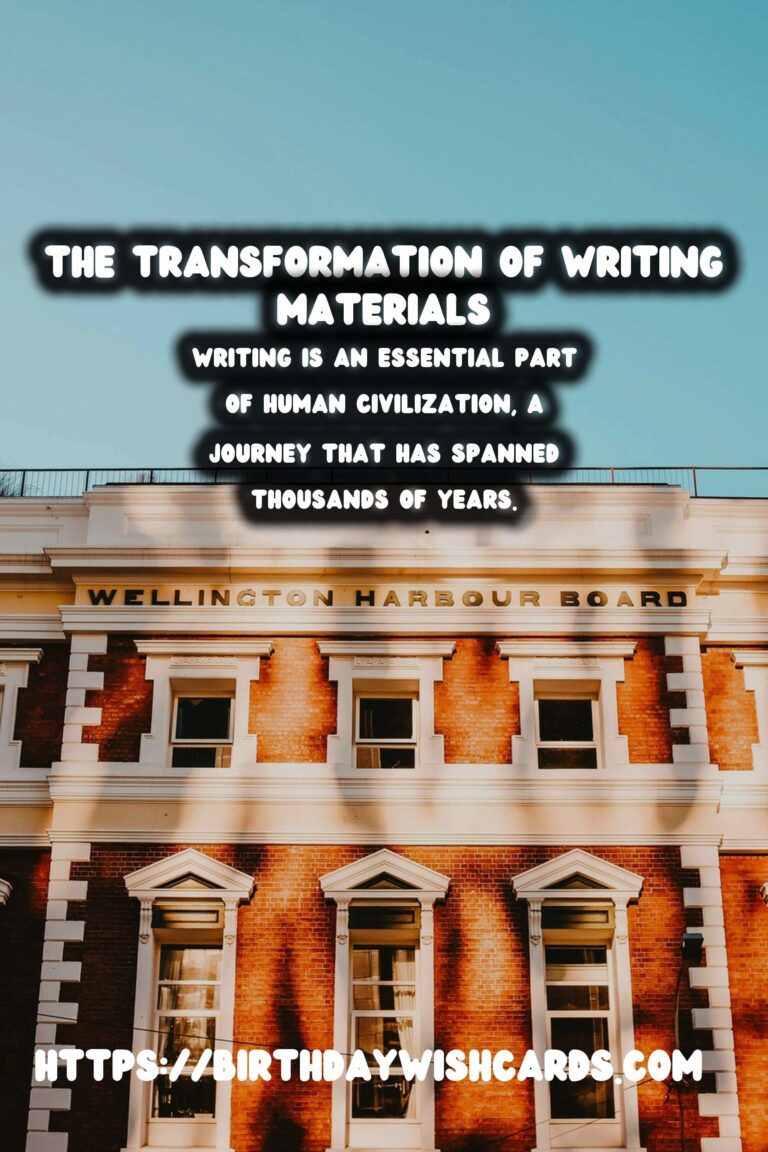 The Evolution of Writing: From Papyrus to Modern Paper