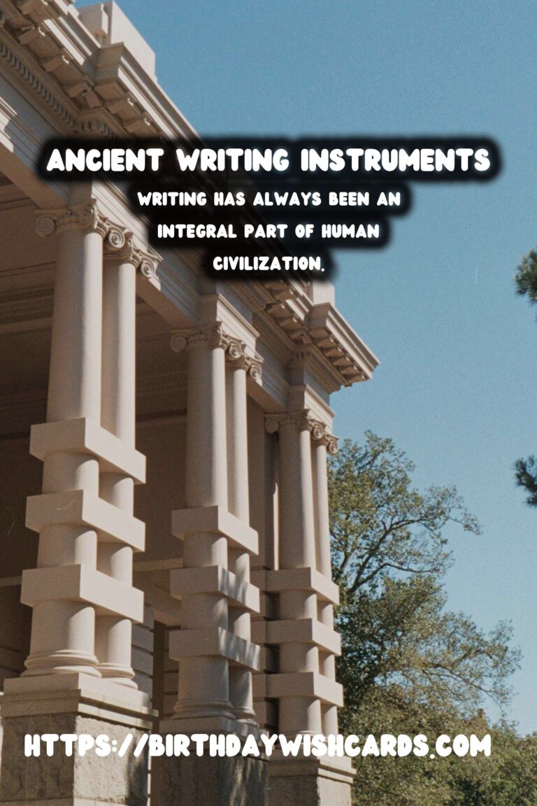 The Evolution of Writing Instruments: A Journey from Ancient Tablets to Typewriters