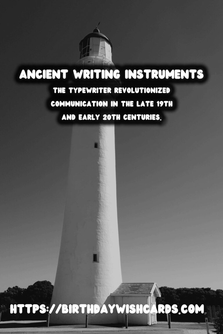 The Evolution of Writing Instruments: A Journey from Ancient Tablets to Typewriters