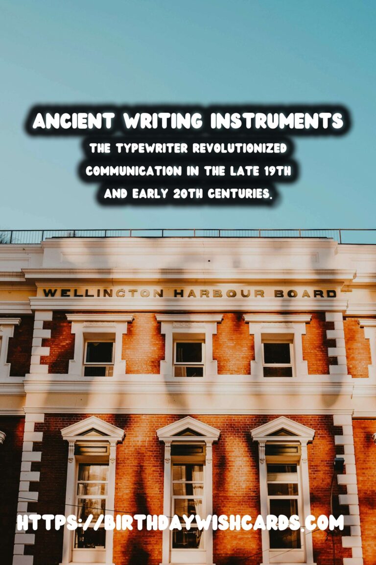 The Evolution of Writing Instruments: A Journey from Ancient Tablets to Typewriters