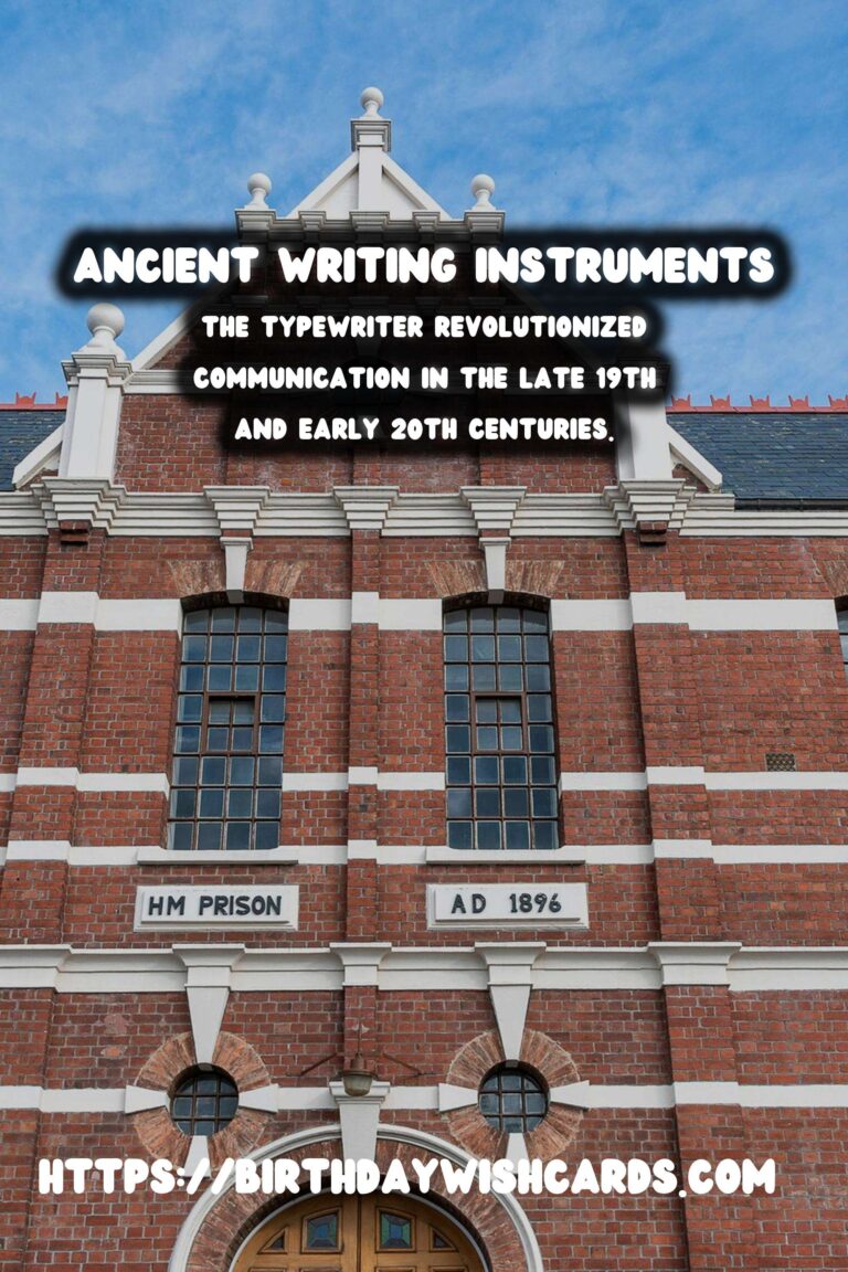 The Evolution of Writing Instruments: A Journey from Ancient Tablets to Typewriters