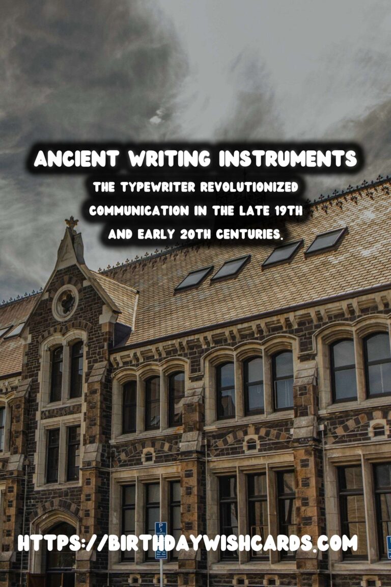 The Evolution of Writing Instruments: A Journey from Ancient Tablets to Typewriters