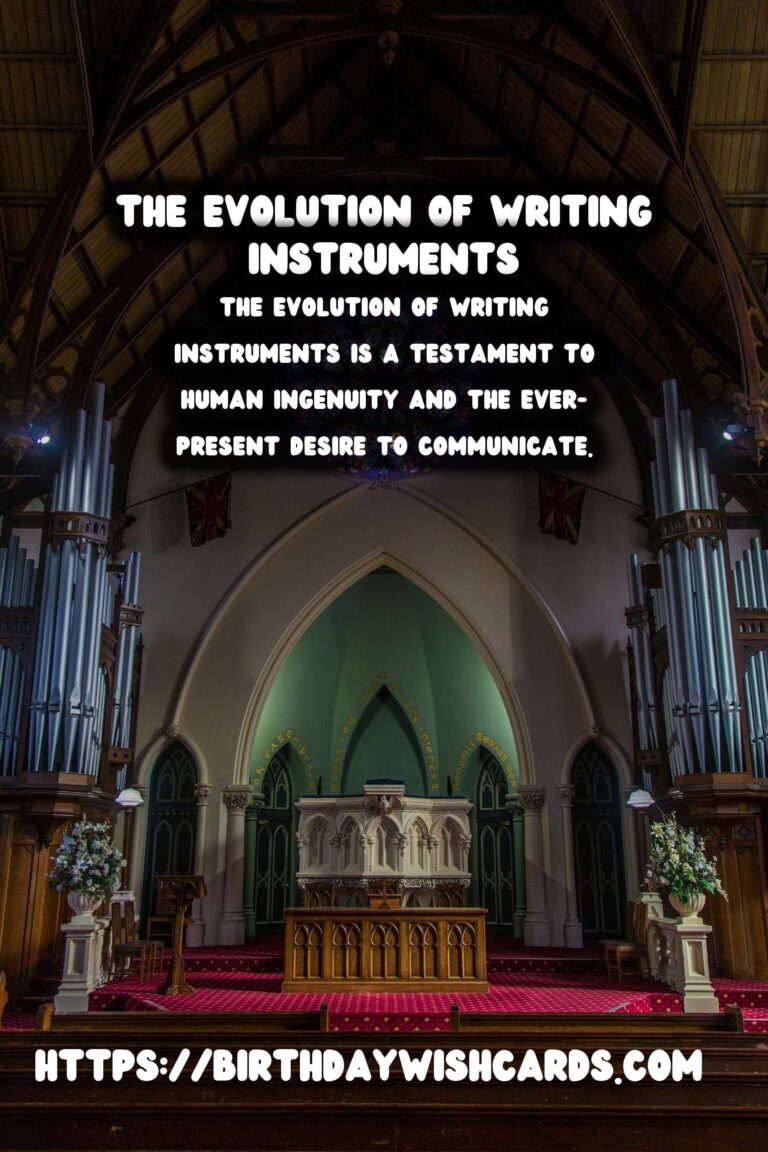 The Evolution of Writing Instruments: From Quill to Modern Pen