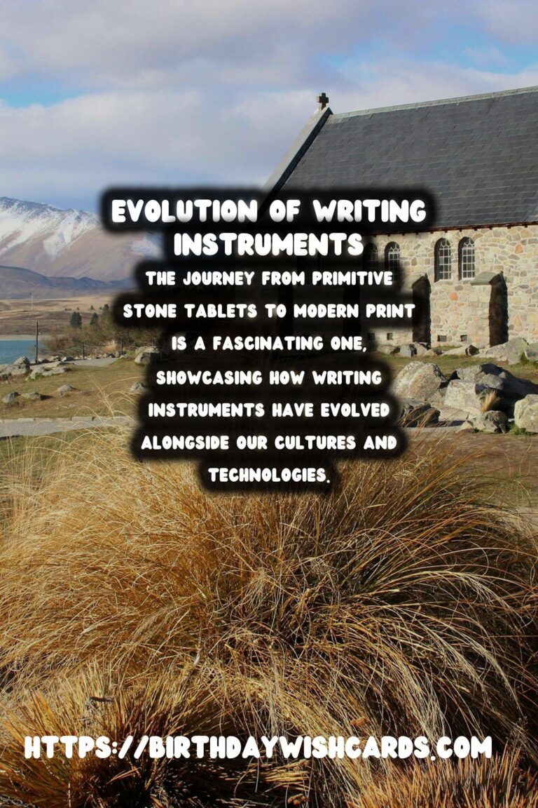 The Evolution of Writing Instruments: From Stone Tablets to Print