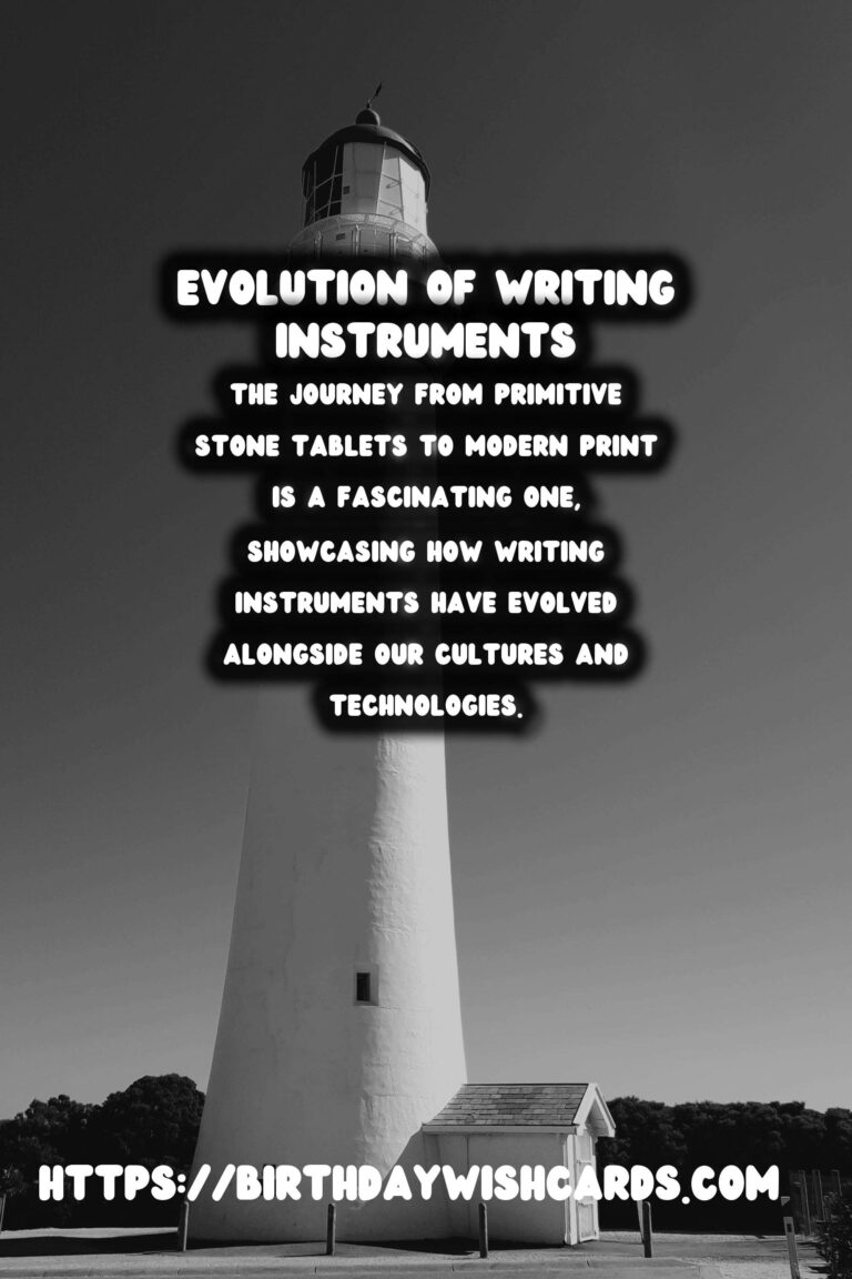 The Evolution of Writing Instruments: From Stone Tablets to Print