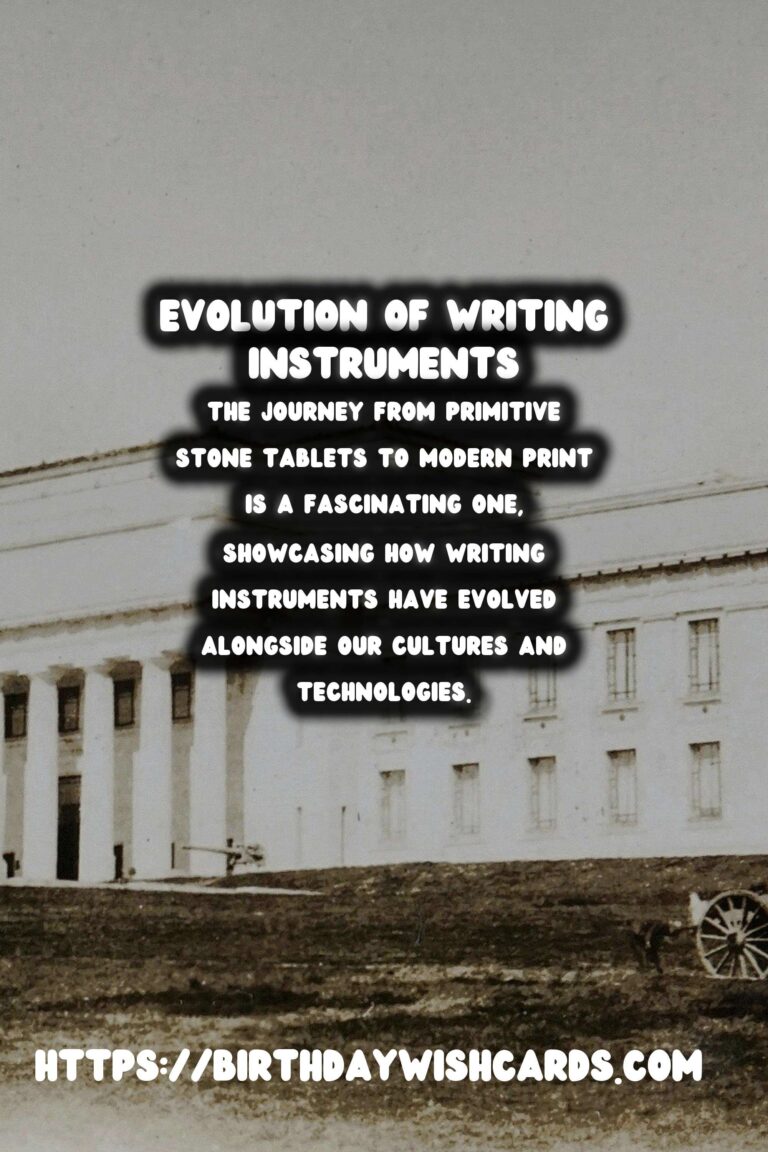 The Evolution of Writing Instruments: From Stone Tablets to Print