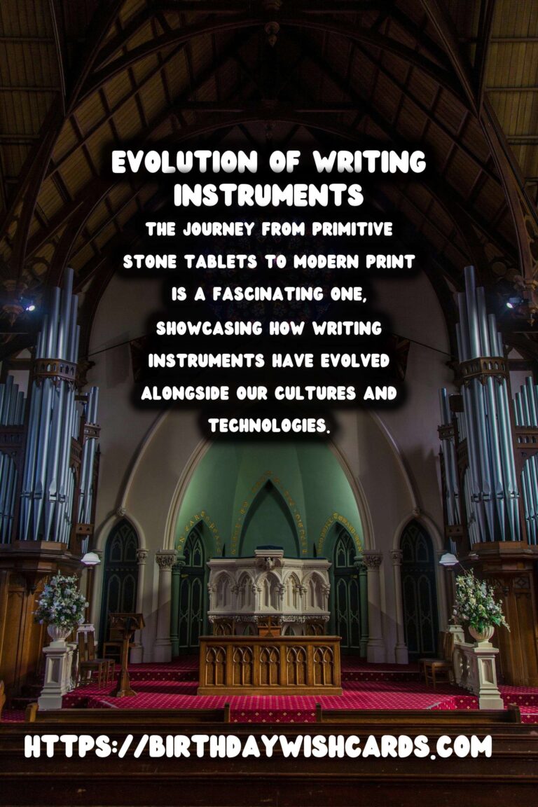 The Evolution of Writing Instruments: From Stone Tablets to Print