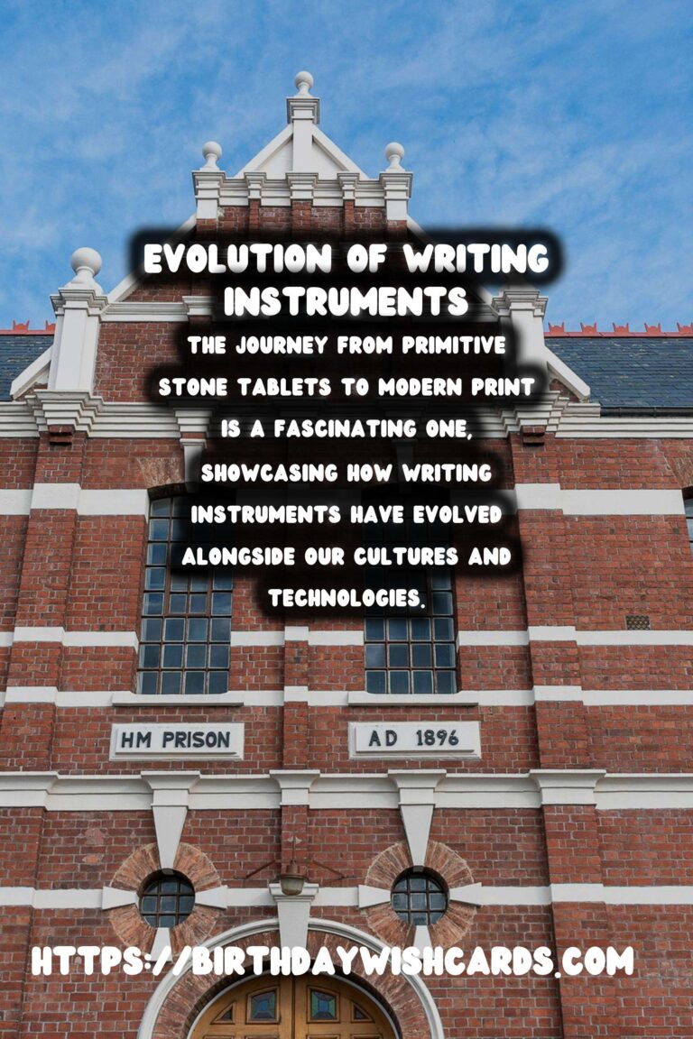 The Evolution of Writing Instruments: From Stone Tablets to Print