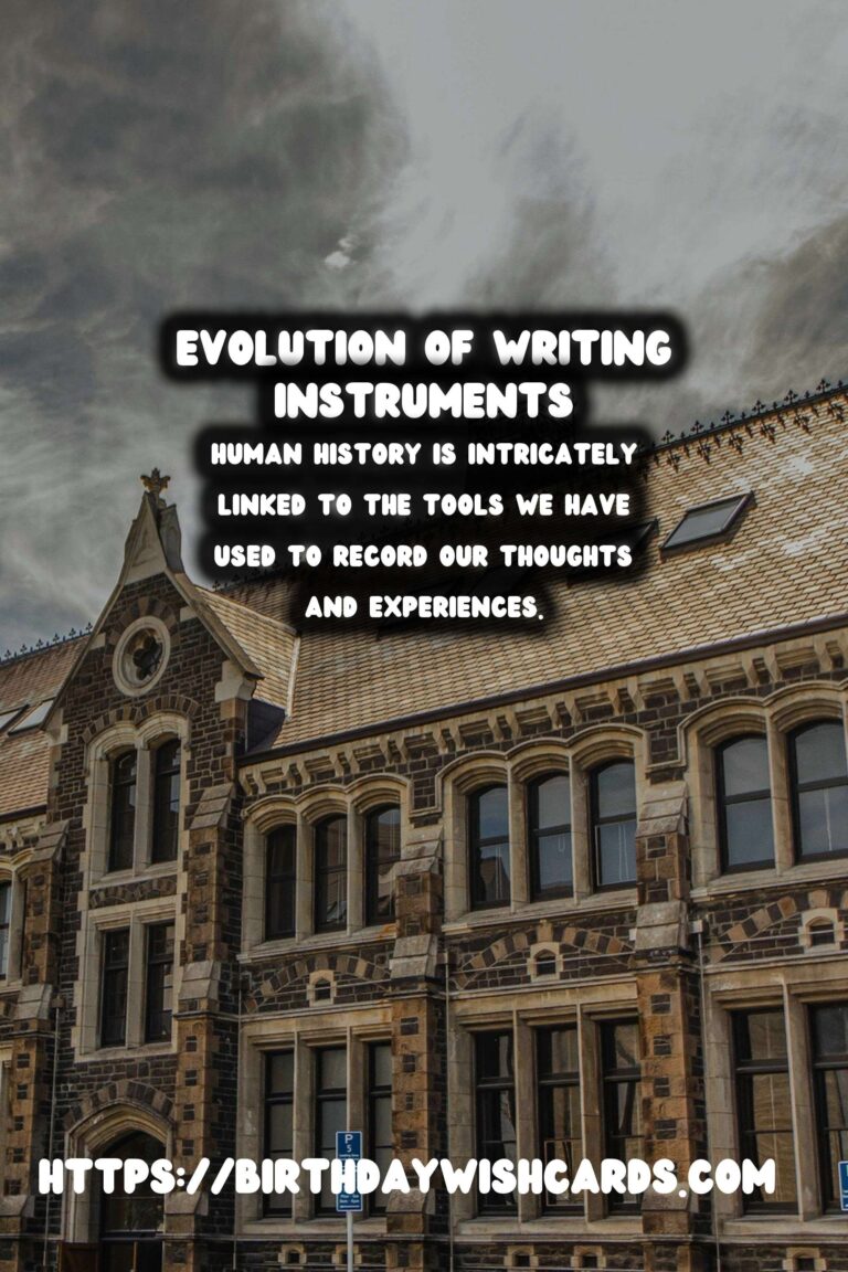 The Evolution of Writing Instruments: From Stone Tablets to Print