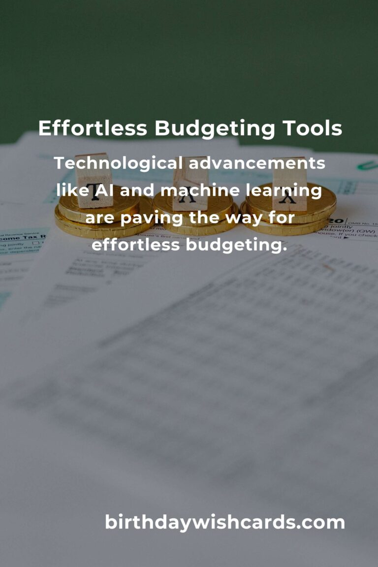 The Future of Effortless Budgeting: Revolutionizing Financial Management
