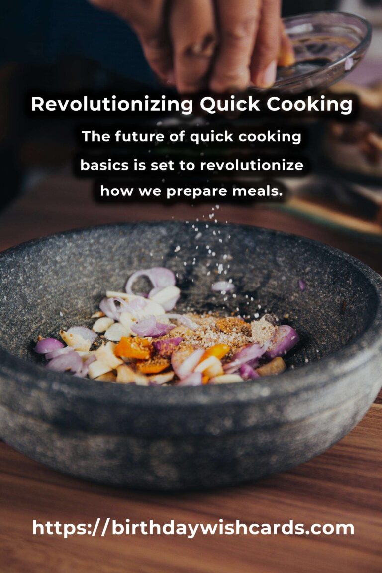 The Future of Quick Cooking Basics: Revolutionizing Your Kitchen
