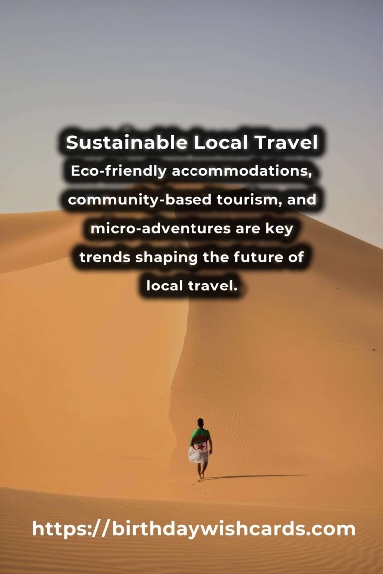 The Future of Simple Local Travel: Embracing Sustainable Journeys