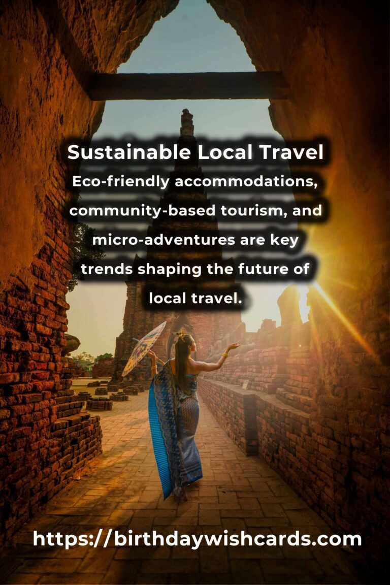The Future of Simple Local Travel: Embracing Sustainable Journeys