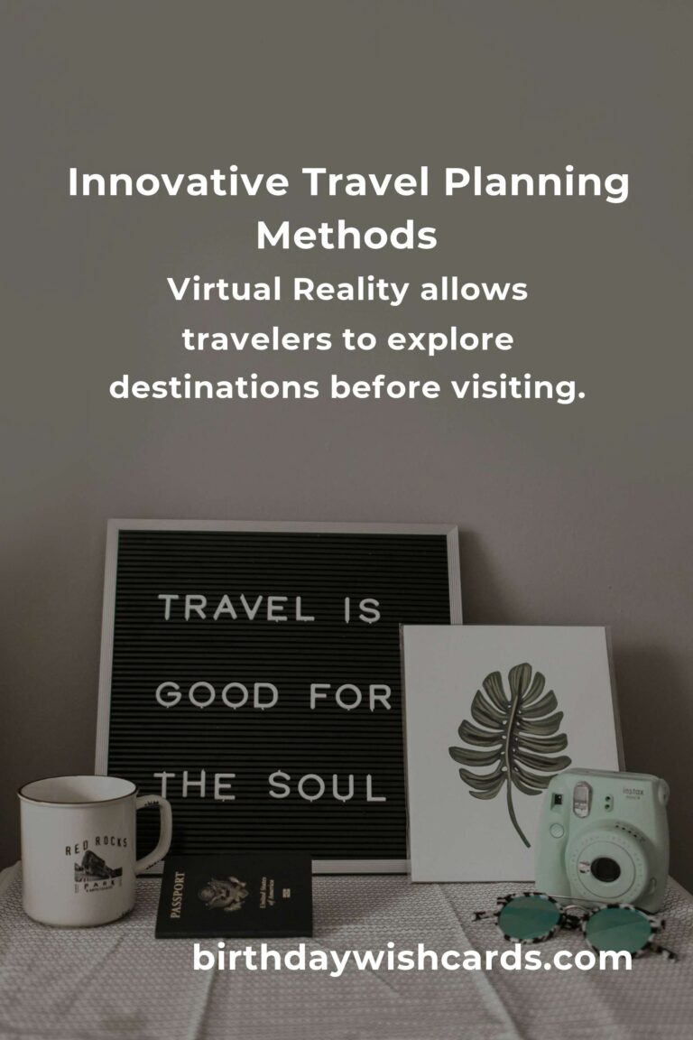 The Future of Travel Planning: Emerging Methods and Technologies
