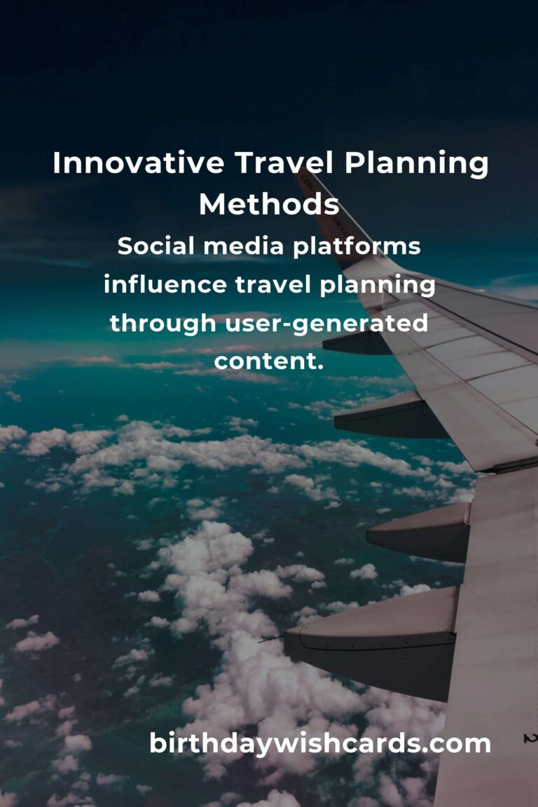 The Future of Travel Planning: Emerging Methods and Technologies